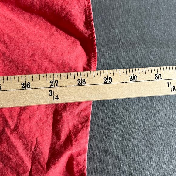 The J. Peterman Company Shirt Mens‎ Medium Red Button Front Long Sleeves Casual - Picture 7 of 8